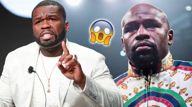 50-cent-spilled at floyd mayweather