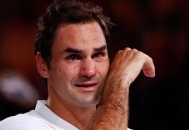Roger Federer Crying During Emotional Winner Speech