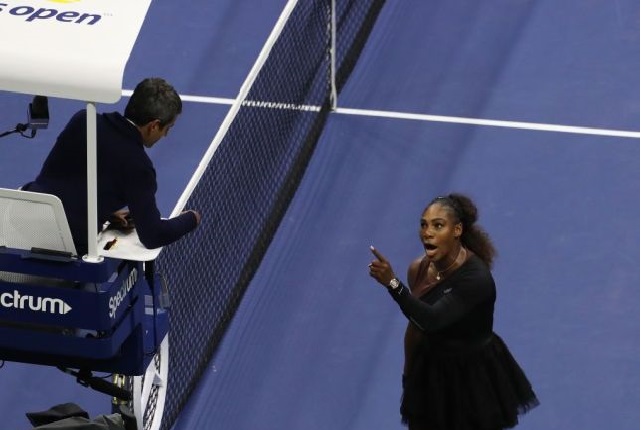 Serena Williams and Carlos Ramos clash