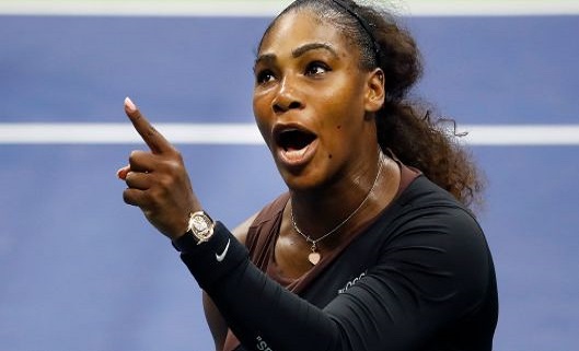 Serena Williams row at umpire in US Open final