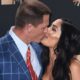 John Cena kissing girlfriend Nikki Bella
