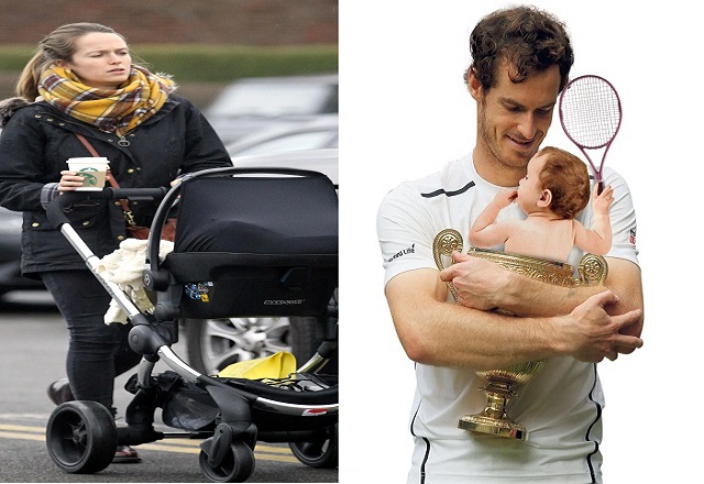 Andy Murray, Kim Sears and Daughters photos