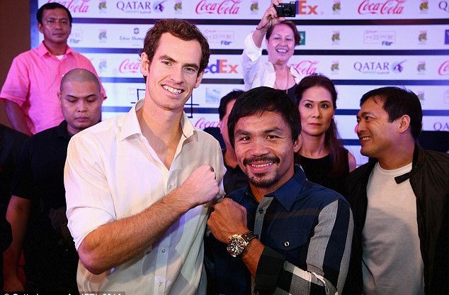 Andy Murray meets boxing legend Manny Pacquiao in Manila ahead of International Premier Tennis League
