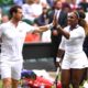Andy played with Serena Williams at Wimbledon this year