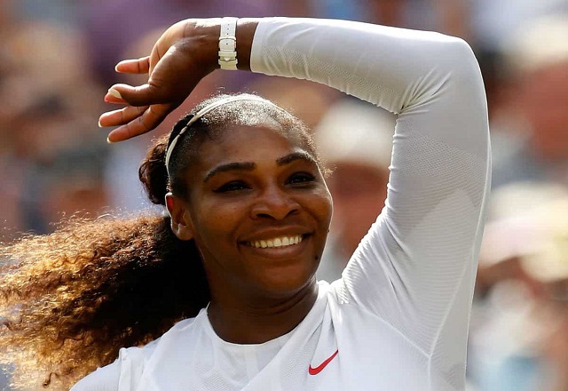 Serena Williams Celebrating Victory