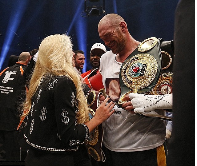 Tyson Fury's Wife was ringside when her husband shocked the world and handed Wladimir Klitschko his first defeat