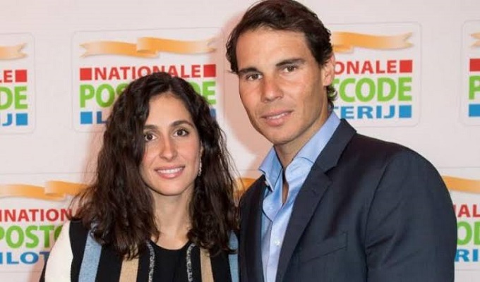 Rafael Nadal and wife