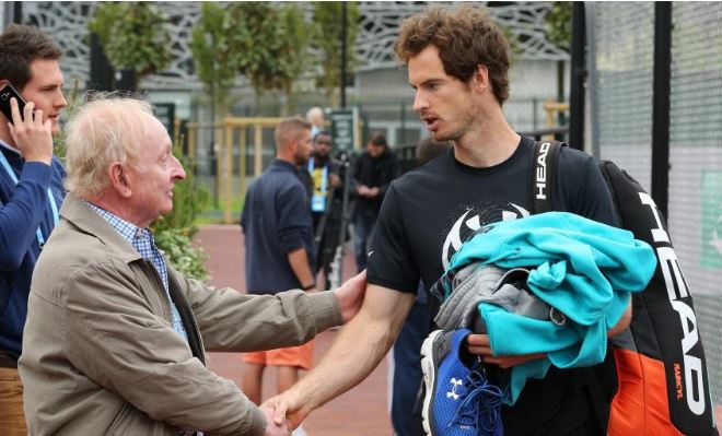 Andy Murray and Rod Laver