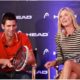 Novak Djokovic and Maria Sharapova