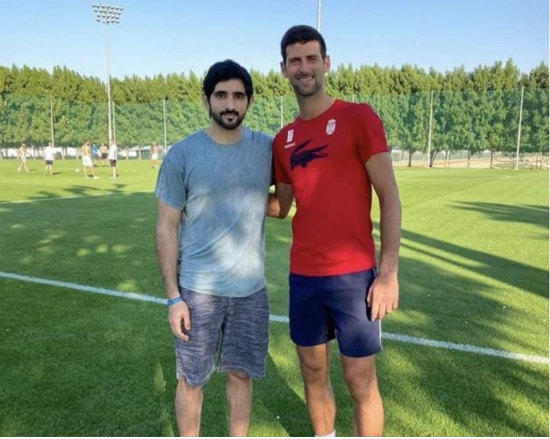 Novak Djokovic & friend
