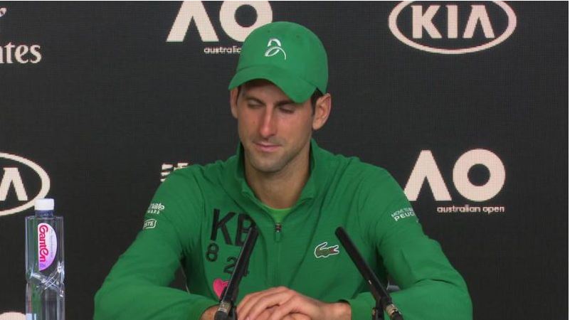 Novak Djokovic speaks