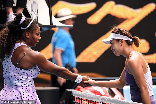 Qiang Wang and Serena williams