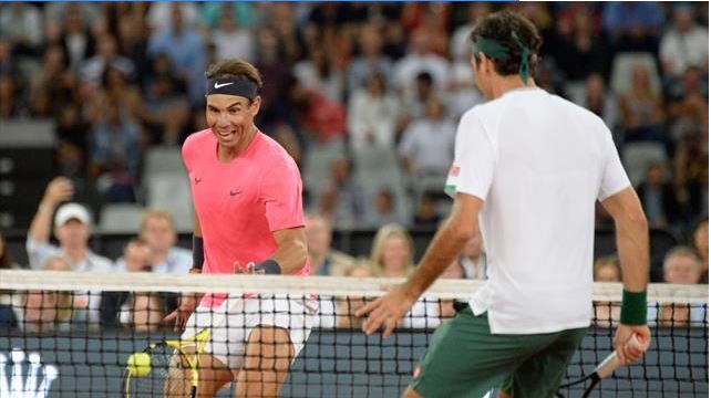 Rafael Nadal & Roger Federer play