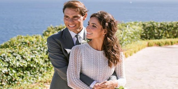 Rafael Nadal and wife