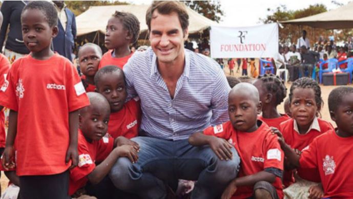 Roger Federer & kids
