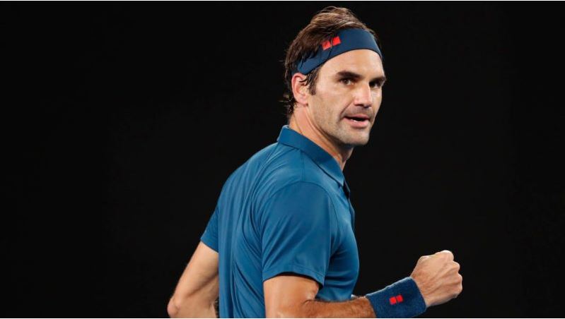 Roger Federer punch