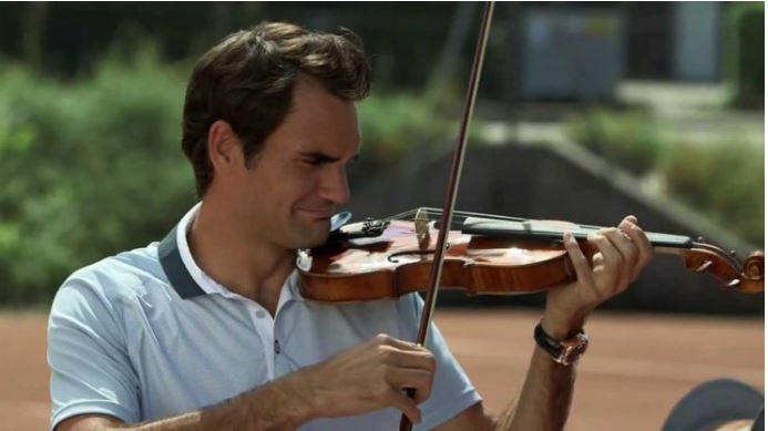 Roger Federer violin