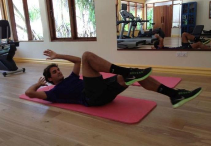 Roger Federer workout