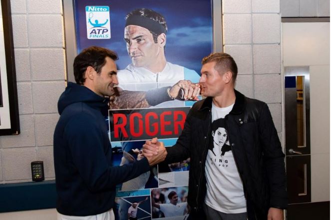 Toni Kroos and Roger Federer