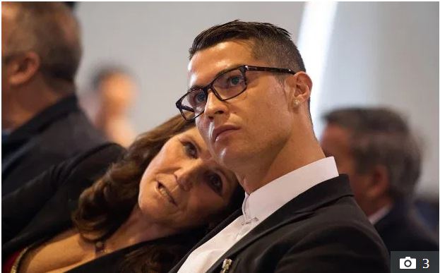 Cristiano Ronaldo with mother