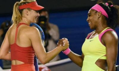 Maria Sharapova shake Serena Williams