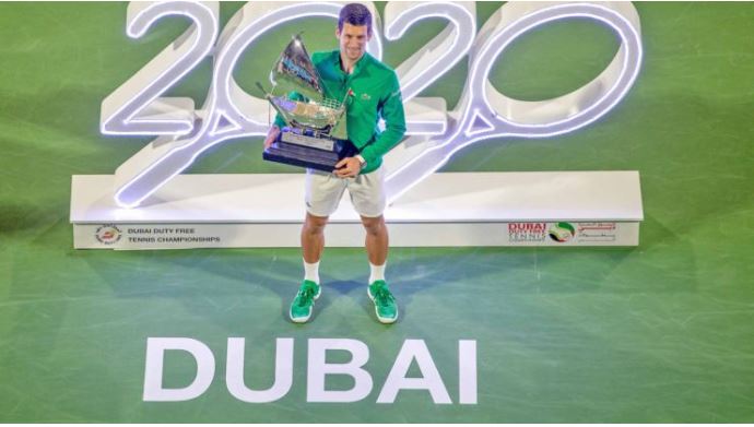 Novak Djokovic dubai 2020