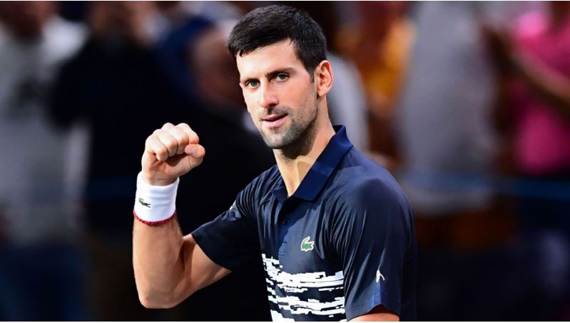 Novak Djokovic fist
