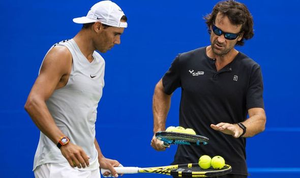 Rafael Nadal and coach