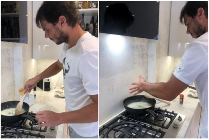 Rafael Nadal cooking