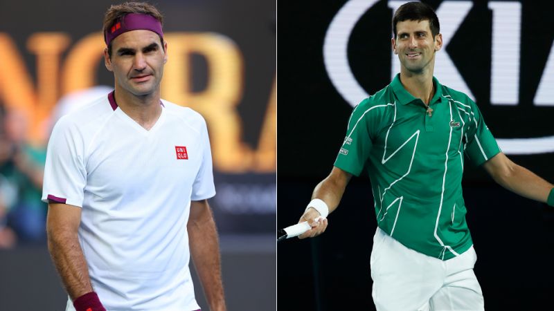 Roger Federer and Djokovic