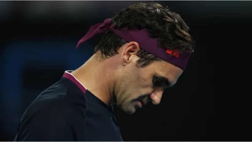 Roger Federer bend