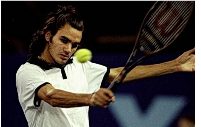 Roger Federer teenage