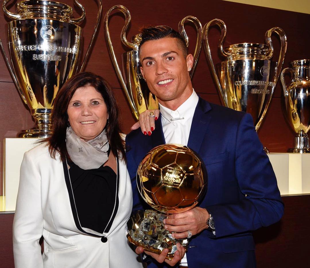 Ronaldo with mother