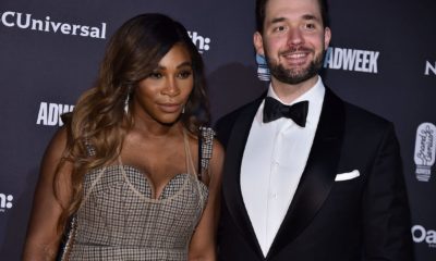 Serena Williams with husband