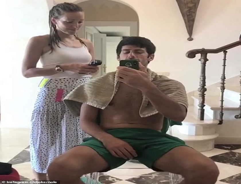 Novak Djokovic & Wife