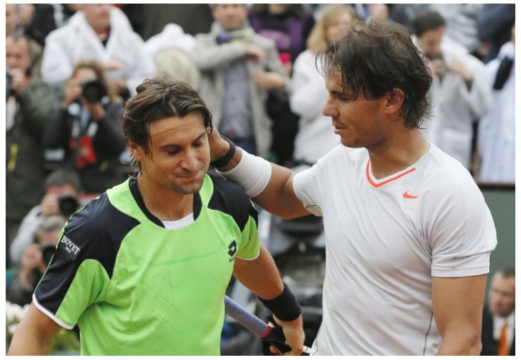 Rafael Nadal and David Ferrer snap