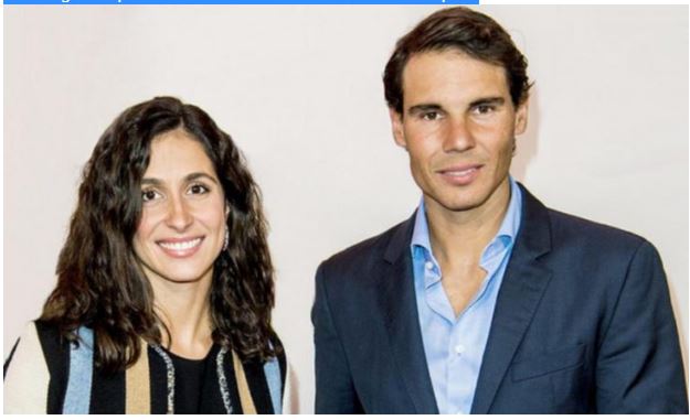 Rafael Nadal and wife smile