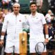 Roger Federer and Novak Djokovic holds