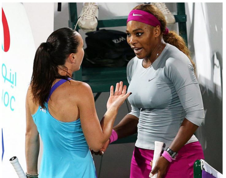 Serena Williams and Jelena Jankovic