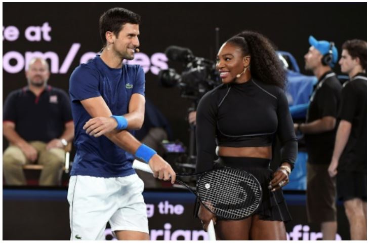 Serena Williams and Novak Djokovic
