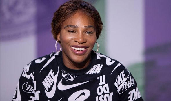 Serena Williams smiles live