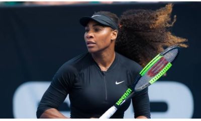 Serena Williams with racket