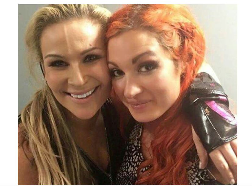 Becky Lynch with friend