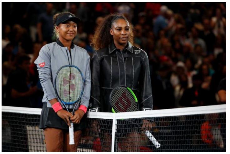 Naomi Osaka with Serena Williams