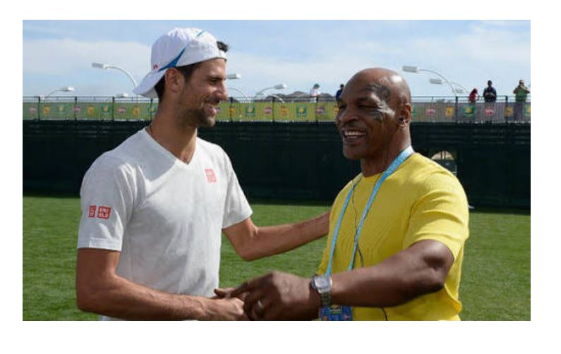 Novak Djokovic and Mike Tyson