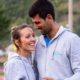 Novak Djokovic and wife walk