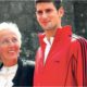 Novak Djokovic with mother