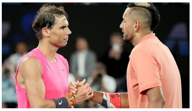 Rafael Nadal and Nick shake