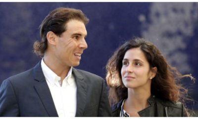 Rafael Nadal and wife smiles