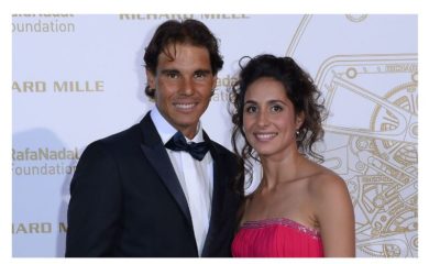 Rafael Nadal with wife snap